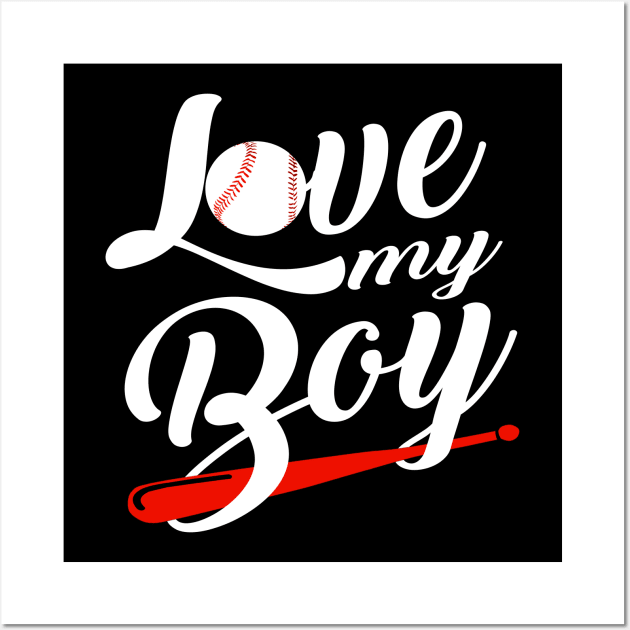 'I Love My Boys' Amazing Baseball Mom Gift Wall Art by ourwackyhome